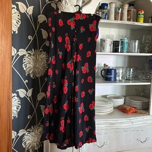 floral maxi skirt
